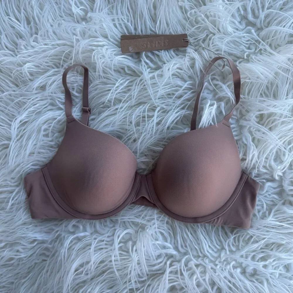 Skims Fits Everybody T-shirt Bra Sienna Size 34B - Picture 2 of 6